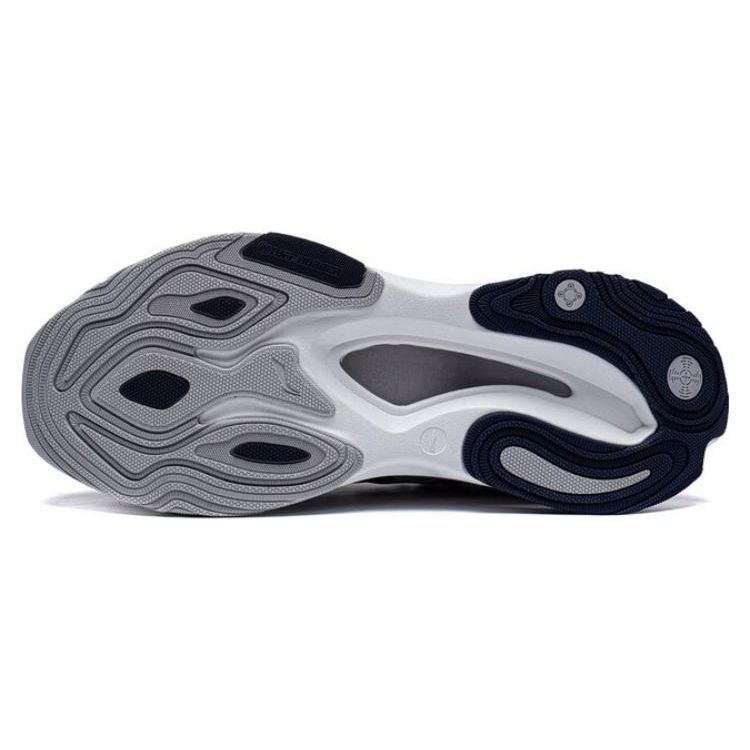 Li Ning Beyond Infinity Comfortable Durable Breathable Low Top Casual Shoes Men Casual Shoes White Blue AZGT003-1