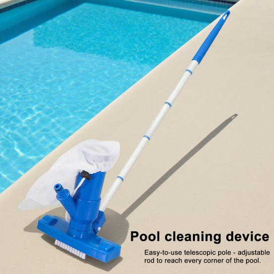 1 Set Pool Vacuum Cleaner Pool Cleaner with 3 Brushes