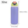 24/32oz Straw Insulated Tumbler with Handle Vacuum Insulated Cup 304 Stainless Steel Vacuum Thermal Insulated Mug for Women Men