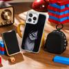 H-homi-cipher Crawling Anime Man Phone Case for iPhone 16 15 14 13 12 11 Pro Max Sheepskin Silver-edged Protective Case