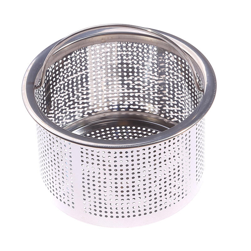 1PC/2PCS Stainless Steel Kitchen Sink Strainer with Handle Sink Vegetable Garbage Residue Strainer Basket