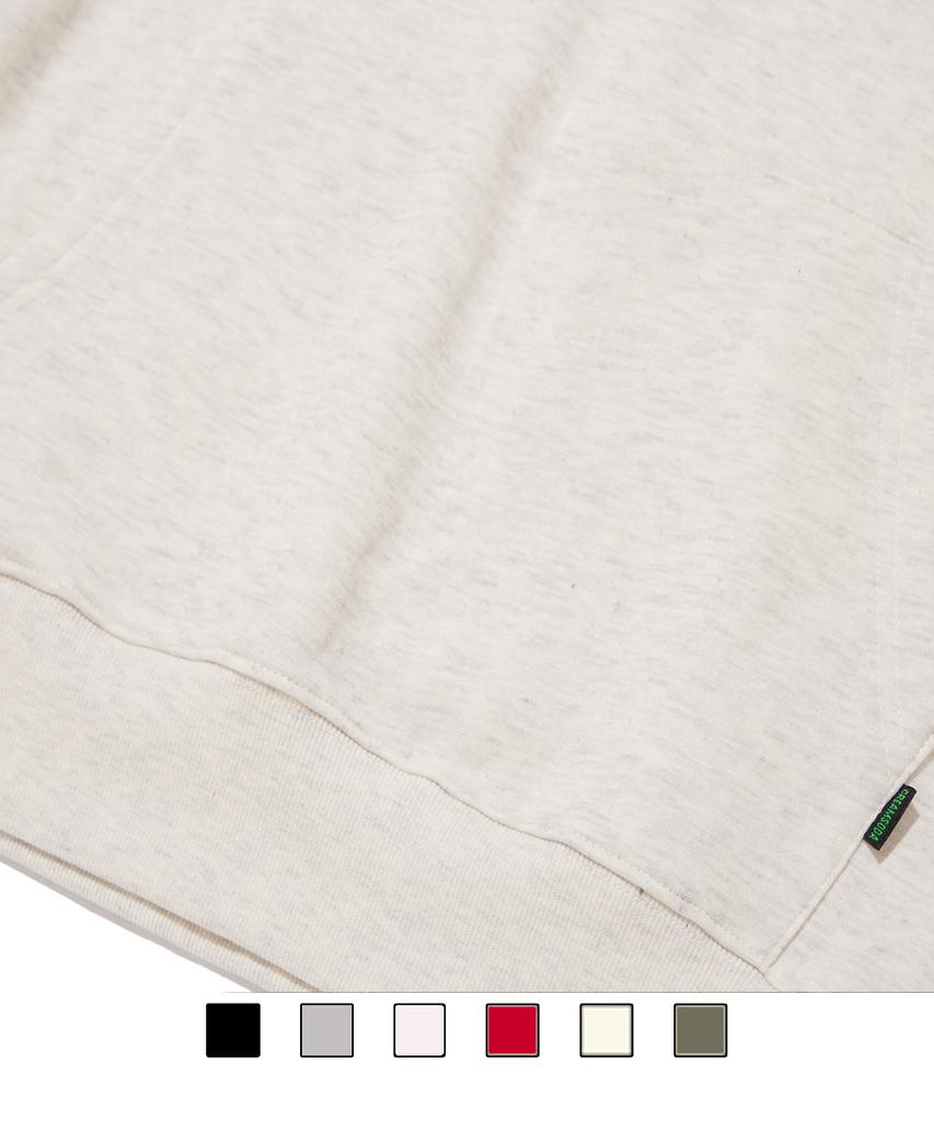 Blackball Logo Hoodie Oatmeal Black (Fleece-Lined Or Non-Fleece-Lined)