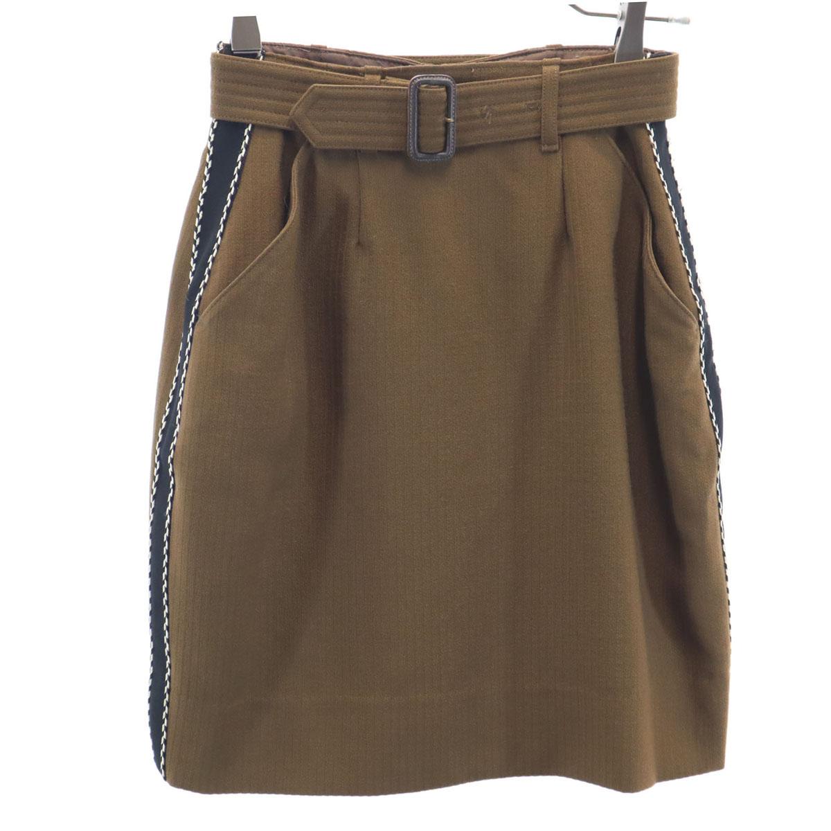 

JEAN-PAUL GAULTIER Mini length Tight Skirt 40 Brown Women Used