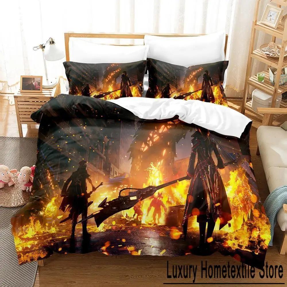 

CODE VEIN 3D Anime Bedding Set Single Twin Full Queen King Size Duvet Cover Sets for Adult Kid Bedroom 70x133cm 2pcs