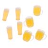 4Pcs 1:12 Dollhouse Miniature Beer Glass Resin Small Cup Model Doll House Decor