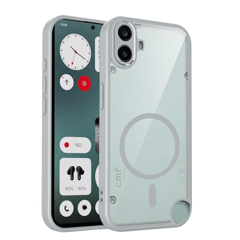 KEYSION Transparent Magnetic Phone Case for Nothing CMF Phone 2 Pro 1 Silicone+PC HD Clear Shockproof Cover for CMF Phone 1 2Pro