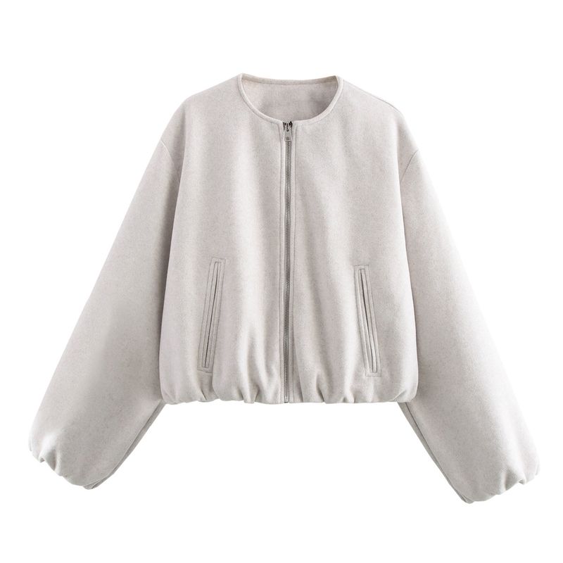 Jnleaog Autumn New Women's Clothing Fashion Style French Style Fashionable All-Match Soft Pilot Jacket Outwear