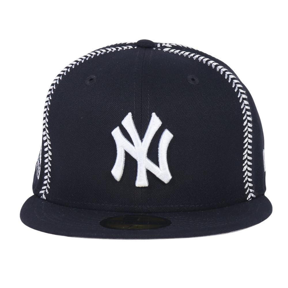 New Era 59FIFTY MLB Ball Stitch NY 7 5950 BALL STITCH WSSP NEYYAN NER36C5358 Cap, Navy, 1/2 inch, NVY, 14388872,