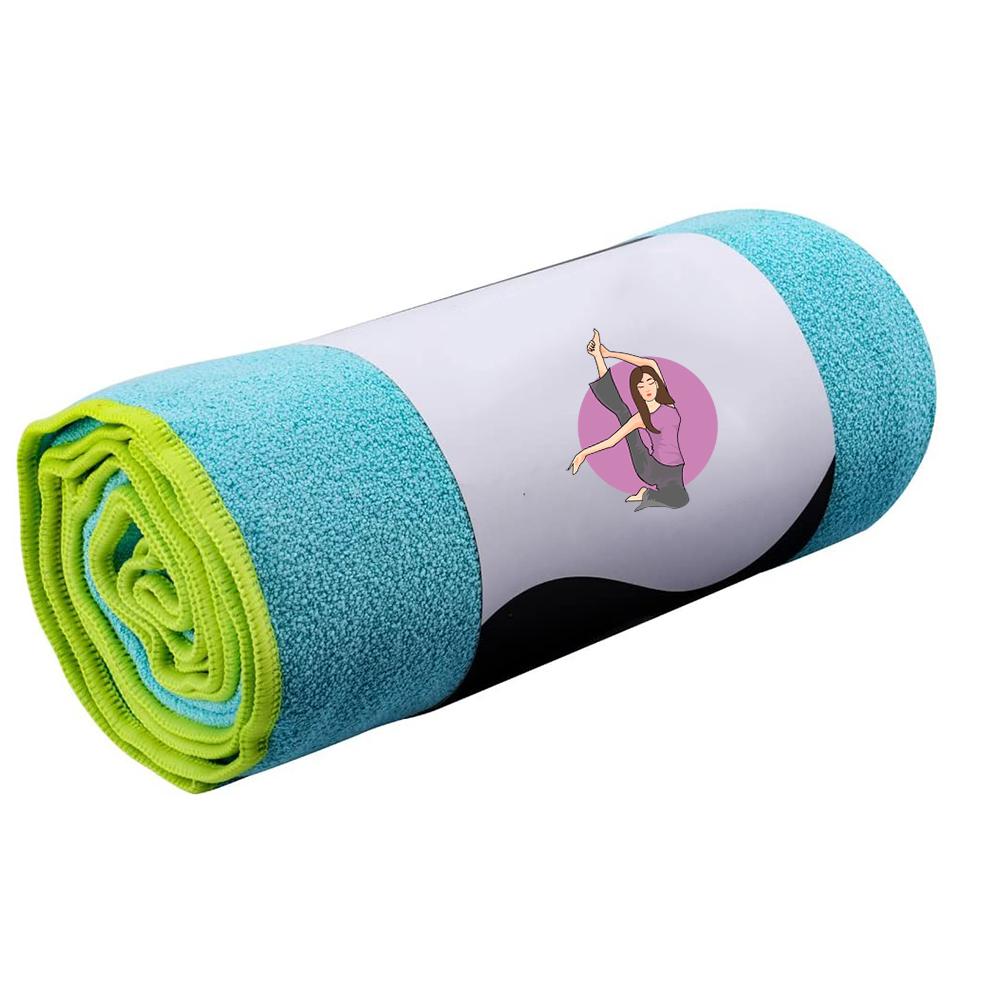 Custom Printed Microfiber Fabric Anti slip Yoga Towel Yoga Microfiber