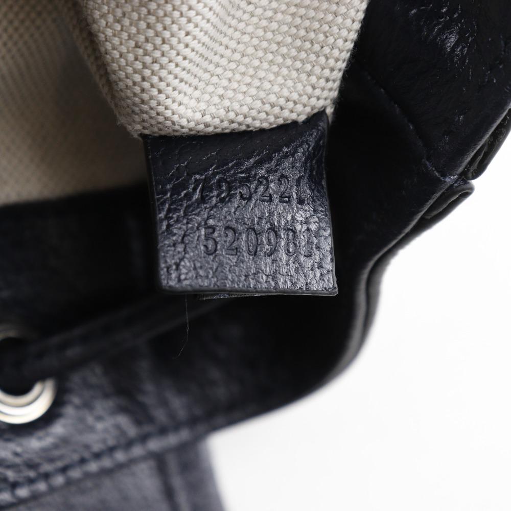 GUCCI Ophidia Mini Backpack Daypack 795221 Gray / navy GG Supreme Canvas Women Used