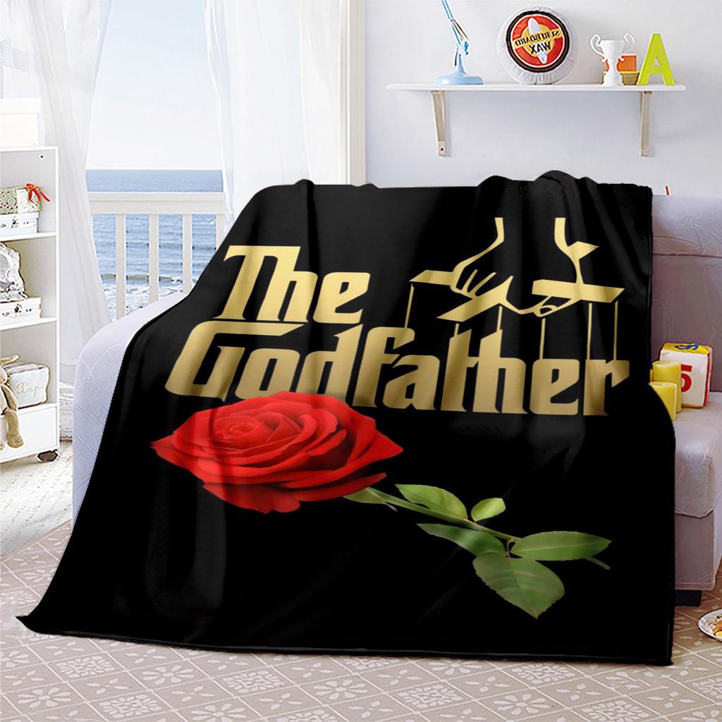 1PC Godfather Godfather Blanket Soft Comfortable All Seasons Suitable Sofa Office Travel Home Use Makes Great Gift