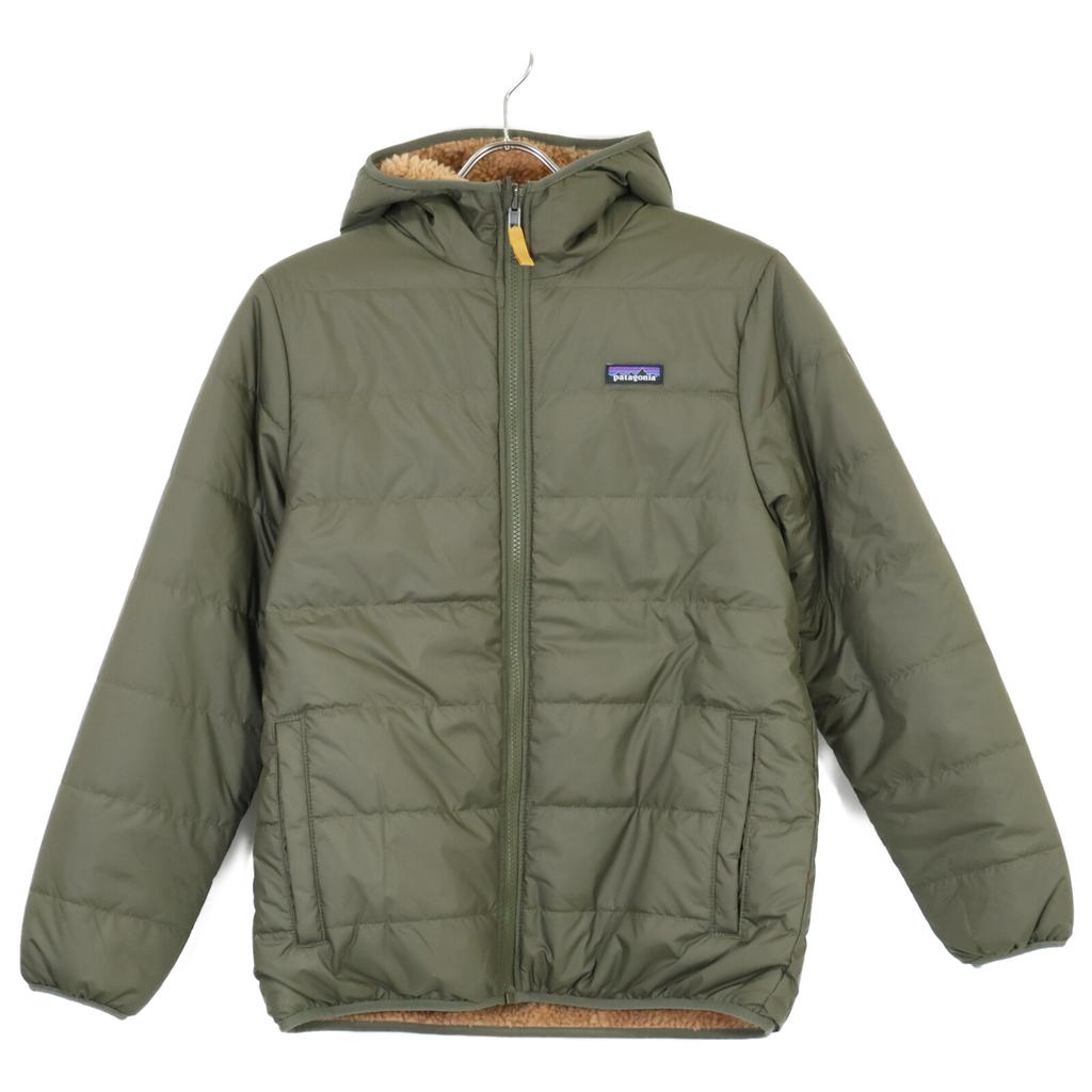 Patagonia Хаки x Бежевый Двусторонняя Толстовка с Капюшоном Lady Freddie XL14 хаки б/у