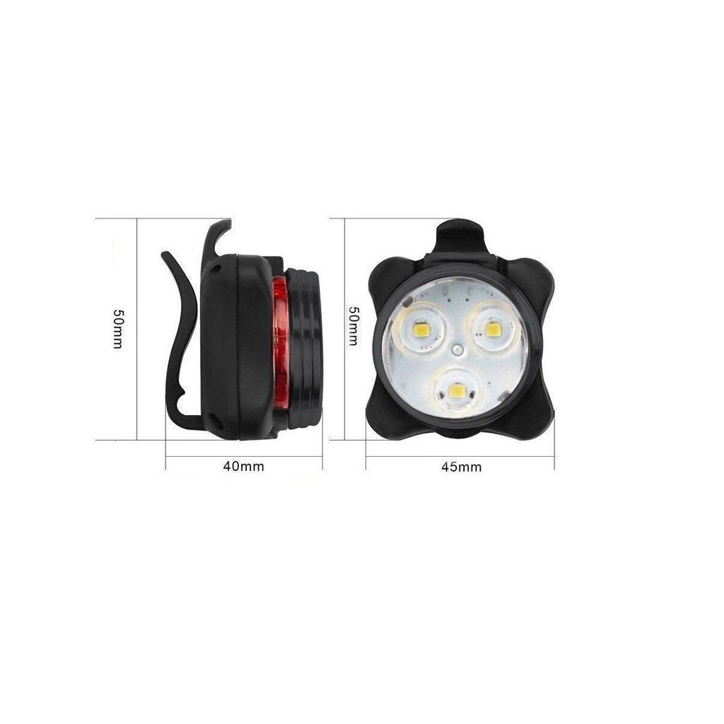 High Brightness USB Rechargeable LED Bicycle Taillight Rear Light Signal Lamp