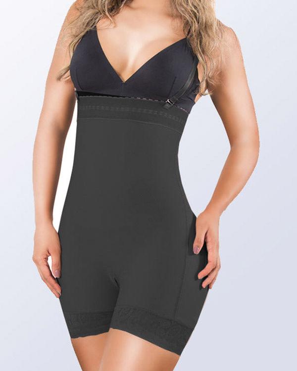 Removable Shoulder Straps Seamless Tummy Control Butt Lifting Shapewear,High-waisted Butt-lifting Shorts Xs