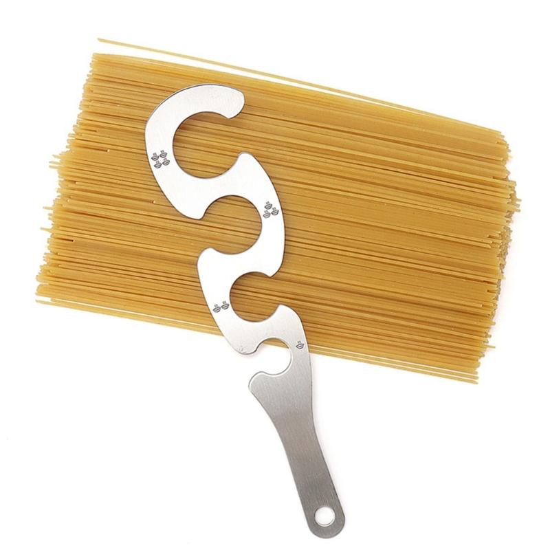 Roestvrijstalen Spaghetti Maatgereedschap Met Portie-aanduidingen Voor Nauwkeurige Maaltijdvoorbereiding Eenvoudig Schoon te Maken Gadget