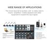 8 Channel Multifunctional USB Audio Mixer Portable Sound Mixer Professional Home Use Dual Microphone Inputs Sound Mixer
