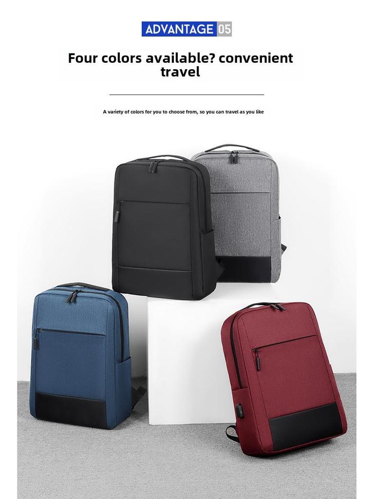 Men's High-End Waterproof Commuter Backpack: Large-Capacity Travel Computer Bag