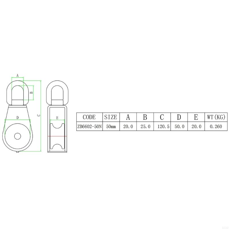 2025 New 304 Stainless Marine Pulley for Fishing Boat Yacht Rigging Watercraft Equipment