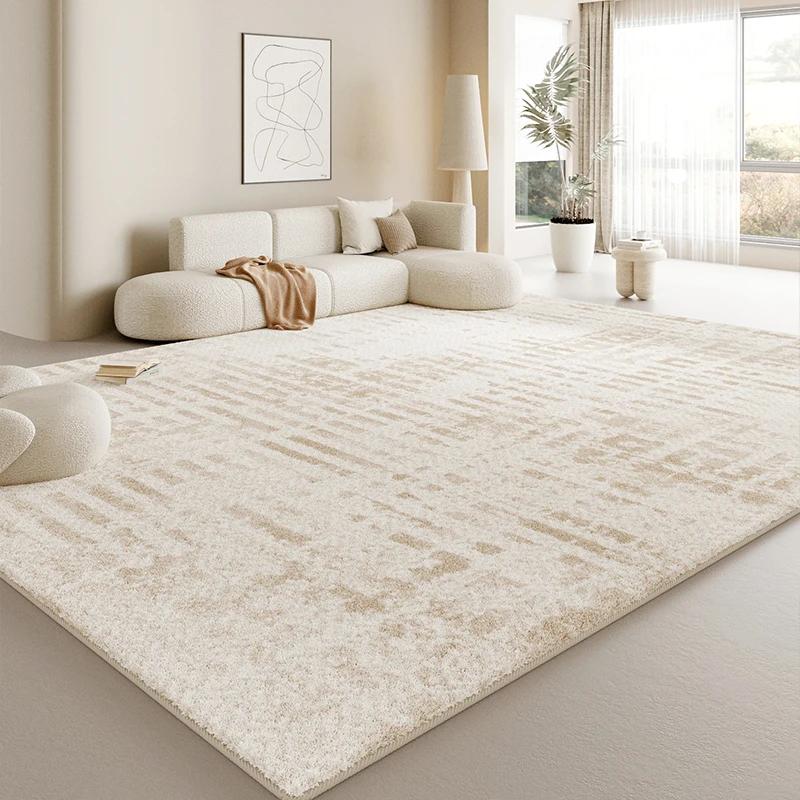 Large Size Living Room Decoration Soft Carpet Cream Style Rugs for Bedroom Thick Washable Bedside Floor Mat Home Fluffy Soft Rug