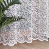 KATARZYNA - Ready-made jacquard curtain with a straight hem - 140x230 cm - white