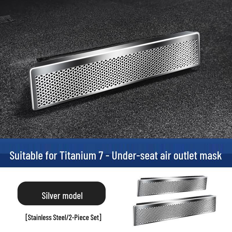 Equation Leopard Titanium 7-Seat Under-Seat Air Vent Dust Cover - Rear Peeping Joy Interior Mod.