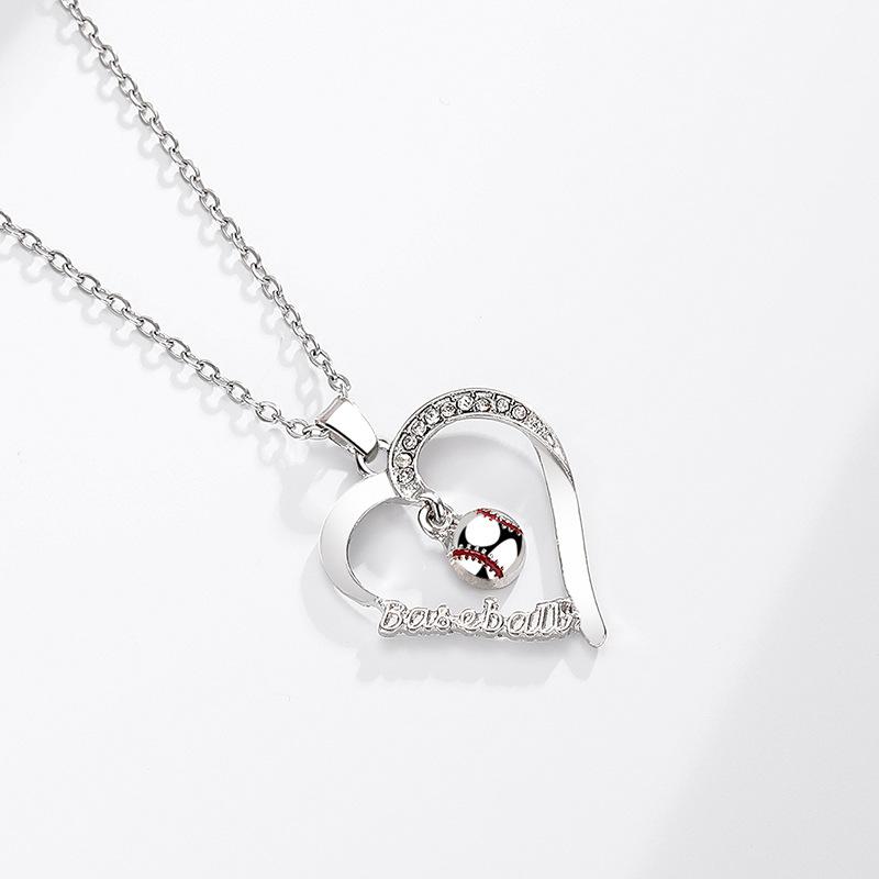 Kids Sports Necklace Volleyball Softball Basketball Baseball Pendant Christmas Gift Jewelry Accessory For Boys And Girls