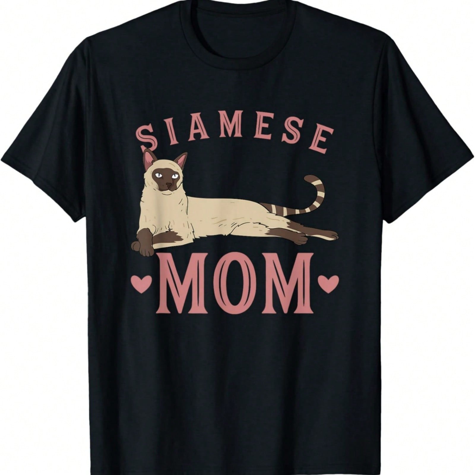 Siamese Mom Adorable Cat Lover T-Shirt S