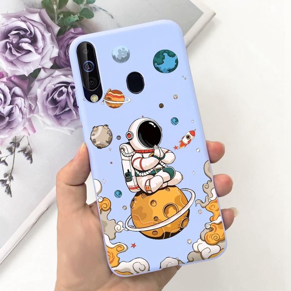 Phone Case For Samsung Galaxy A60 Cute Cartoon Candy Color Soft Silicon TPU Cases For Samsung M40 A60 SM-A606F A606Y M405F