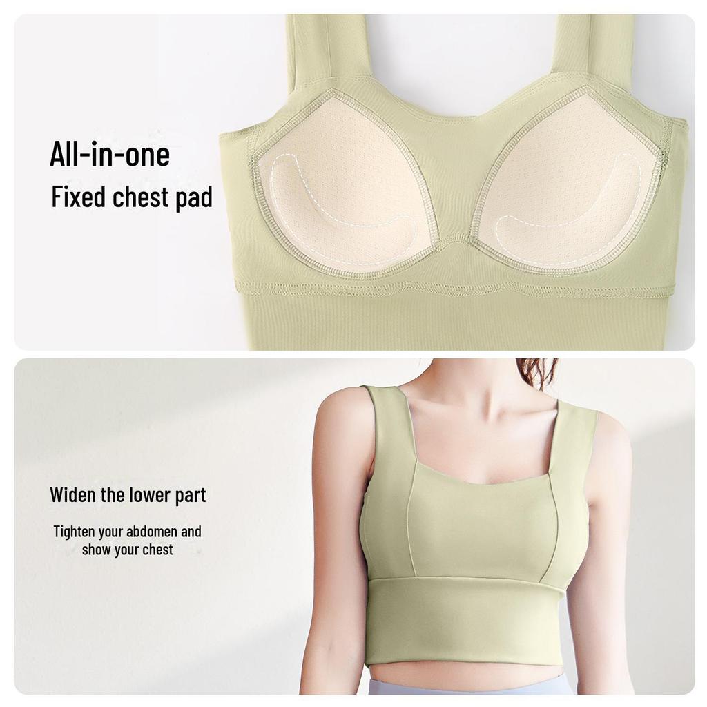 "Juyitang Peach Yoga Set: Shockproof Medium Support for Indoor Running & Fitness"