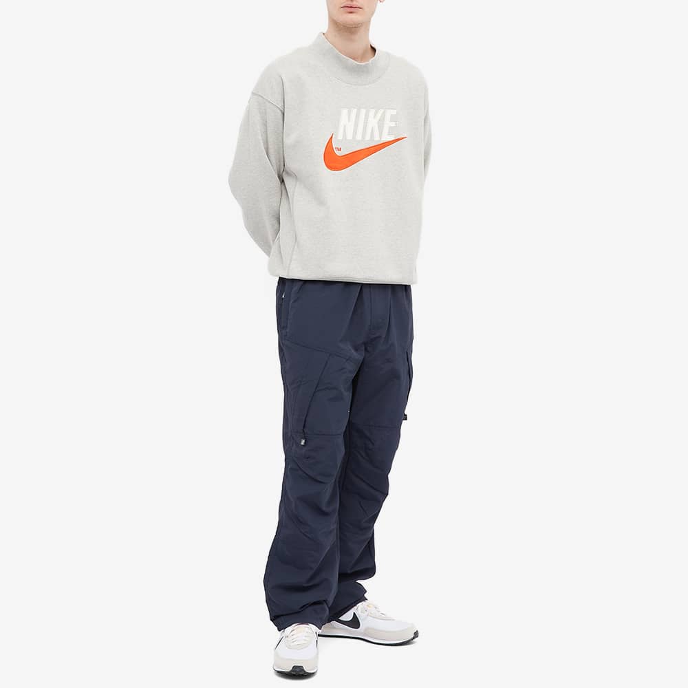 Nike Logo Baskılı Kazak Kazak Erkek Üst Gri DM5273-050
