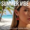 Vacation Style Funny Crab Shaped Dangle Earrings for Women Bohemia Red Lobster Pendant Earring Girls Summer Beach Party Jewelry