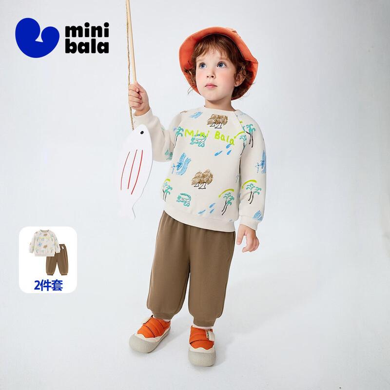 Minibala Kids' Long-Sleeve Sweatshirt & Pants Set