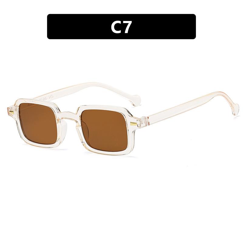 Simple Square Sunglasses Men and Women Retro Glasses Summer Sunshade Beach Fashion Glasses
