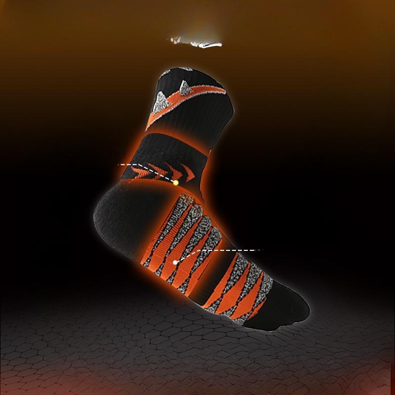 Basketball Socks, Men's Towel Soles, Running Thickened Mid-length Sports Socks, All-season Versatile Mid-length, Wear-resistant
