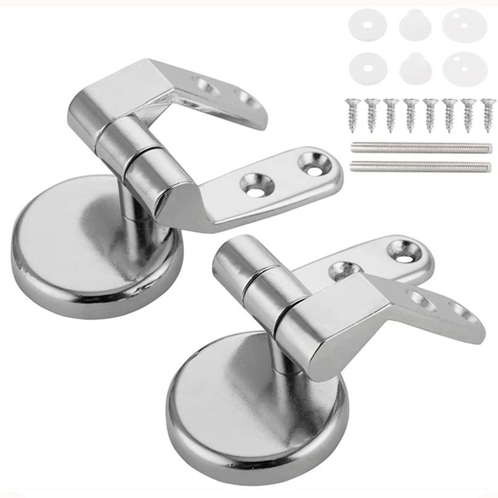 Stainless Steel for Seat Hinge Flush Toilet Cover Mounting Connector Toilet Lid Hinge Mounting Fittings Replacement Part