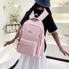 Schoolbag Wholesale Backpack Female Junior High School Student Schoolbag Simple Outdoor Travel Backpack Fashionable Large Capacity Computer Backpack