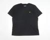 Tricou negru cu gât rotund pentru bărbați Lyle & Scott, mărimea XL