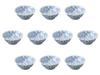 Set of 10 Karako x Ramen Bowls by Setomonohonpo 100-piece Bowl, 6.8cm [21 8.5cm]