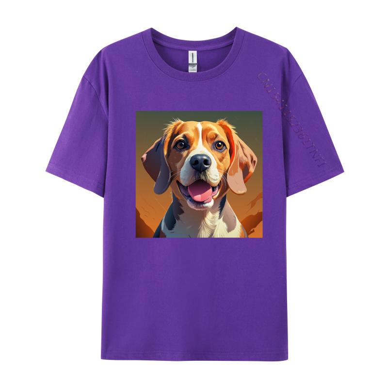 Beagle Bliss Tshirt Funny TShirts Prevailing Mens Tees Normal Top Tshirts Cotton Green And White Graphic T Shirt