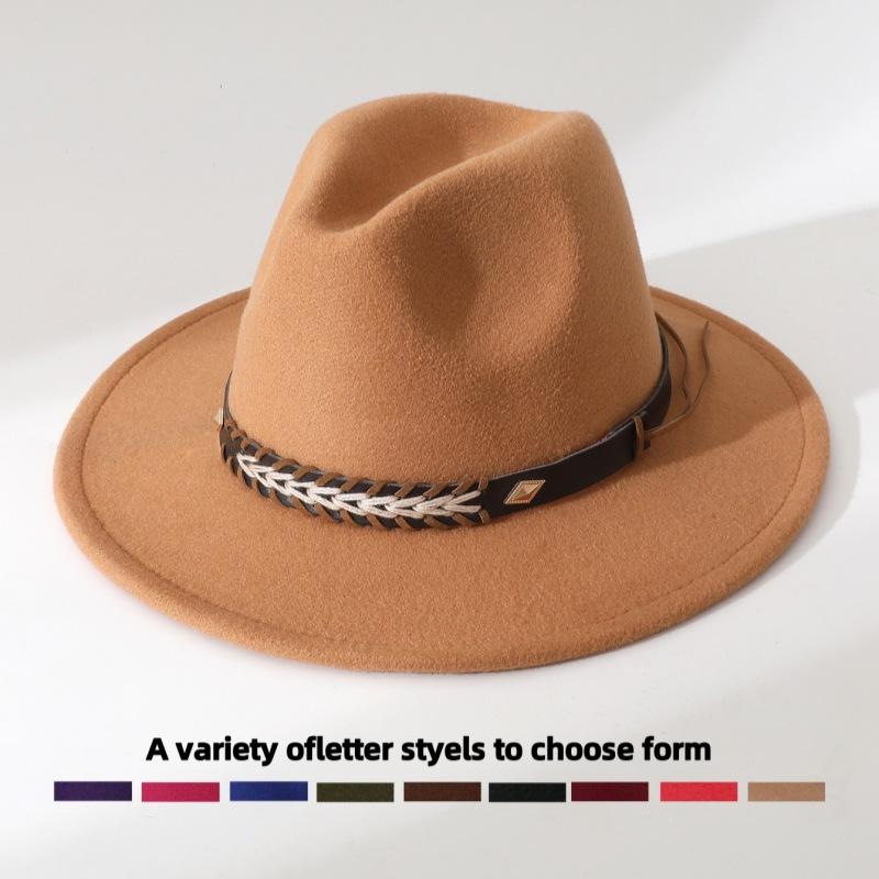 Best-selling vintage jazz hat British-style versatile party street-style western cowboy hat for men and women