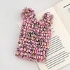 Flower Expansion Fold Pleated Flexible Stretch Mini Shopping Bag Large Capacity Bubble Elastic Portable Handbag Storage Bag