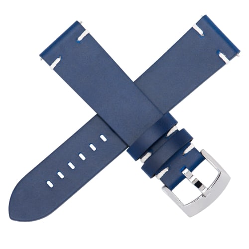 OTTOODY Watch Strap, 18mm, 20mm, 21mm, 22mm, Classic Vintage Leather Watch Strap, Quick Release, No Tools Required, Replacement Strap for Men and Wome