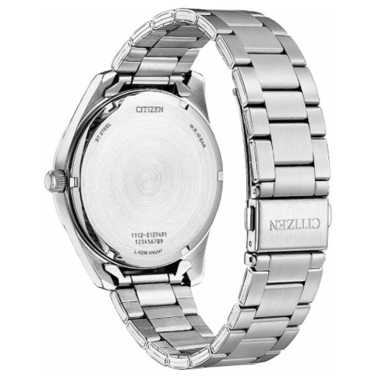 CITIZEN 30m Water Resistant Quartz Movement Stainless Steel Strap Watch 42mm Men's Watches BI103053E