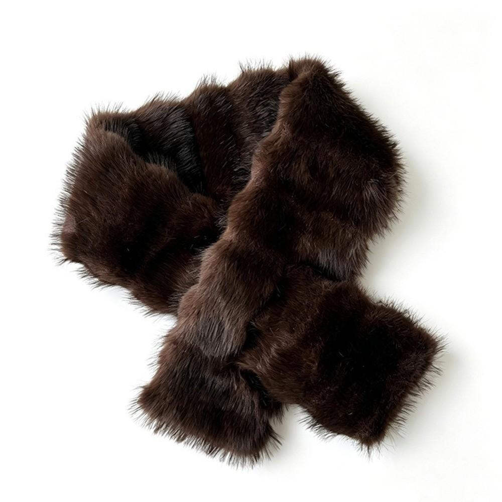 Faux Fur Winter Hat Scarf Set Thick Warm Fisherman Hat Scarf Fashion Winter Hat Scarf Women