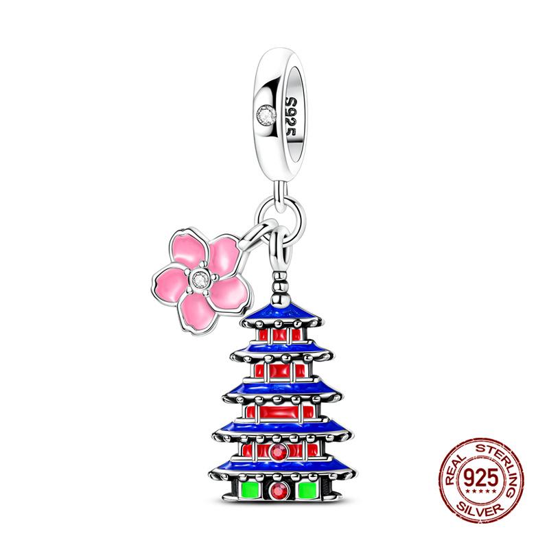 Original Charm Copper Fruit Four-Leaf Clover Series Charm Bead Fit 3Mm Original Bracelet For Women Diy Jewelry Gift