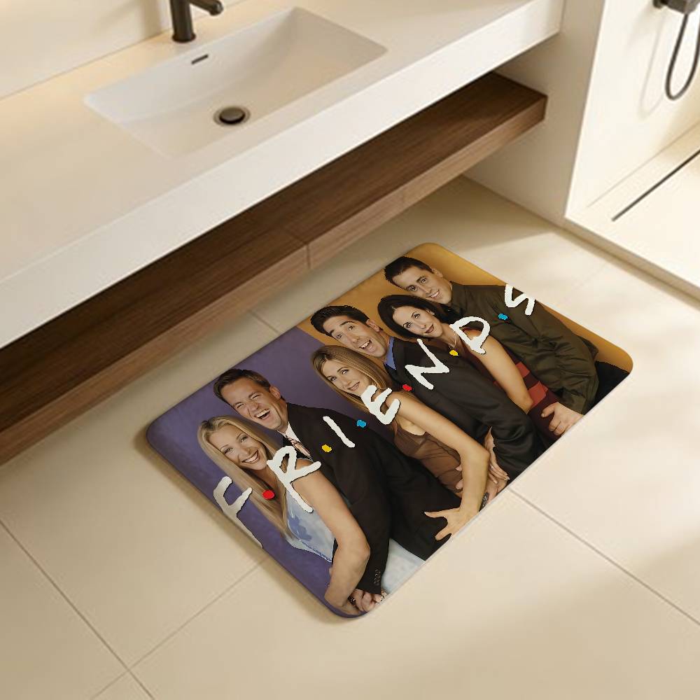 

Classic Sitcom Series F-Friends Bathroom Mat Anti-slip Absorb Water Long Strip Cushion Bedroon Mat Welcome Doormat 40x60cm