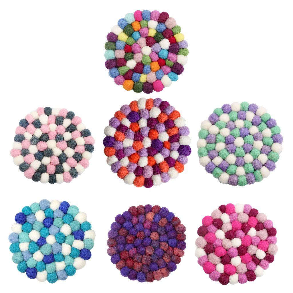 Izolovaná prostírání Barevná izolovaná prostírání Ručně vyrobená prostírání Kuchyňské doplňky Plstěný materiál pro dekoraci stolu