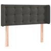 Maison Exclusive - Tête de lit avec oreilles Gris foncé 103x16x78/88 cm Velours