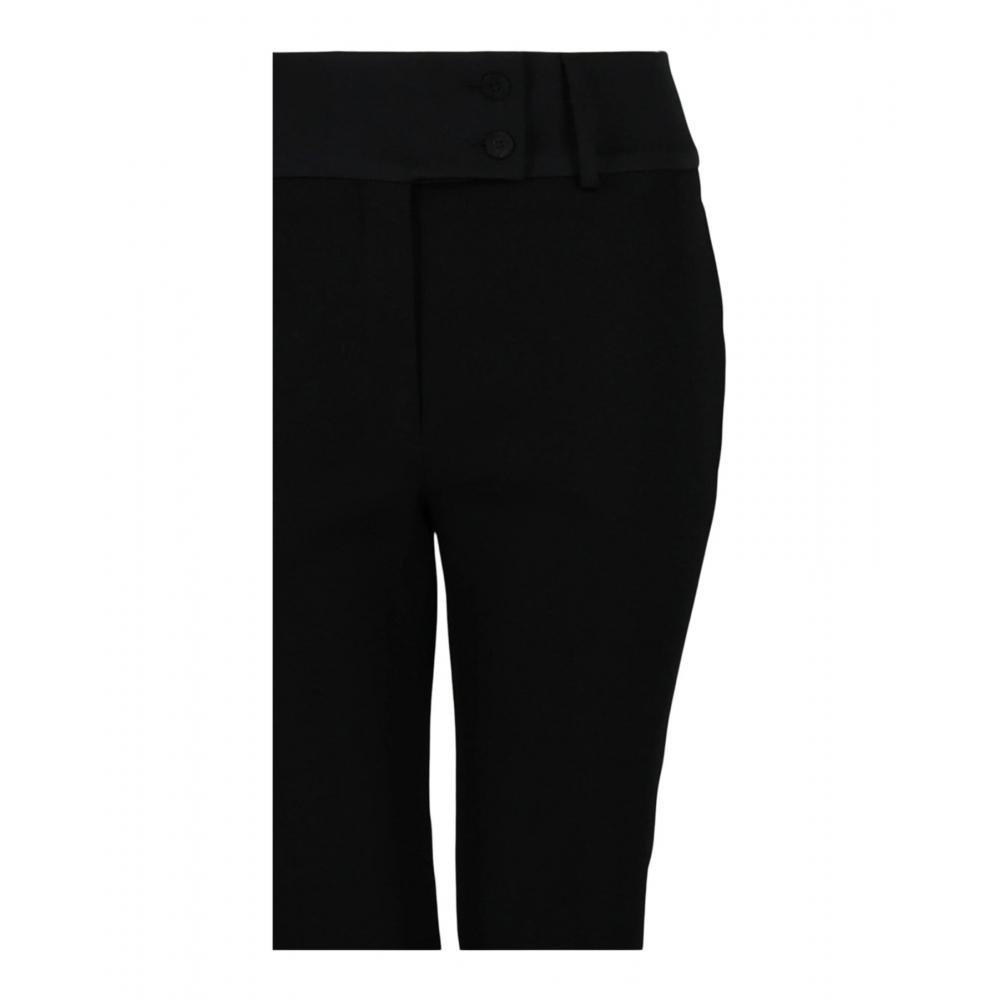 Salvatore Ferragamo Silk Lined Trousers Nero