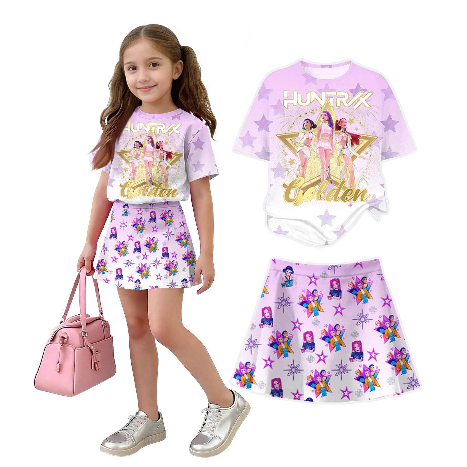 

Infant Newborn Baby Girls Boys Loose Print T-shirt+Pants Print Outfits Set 120 красный